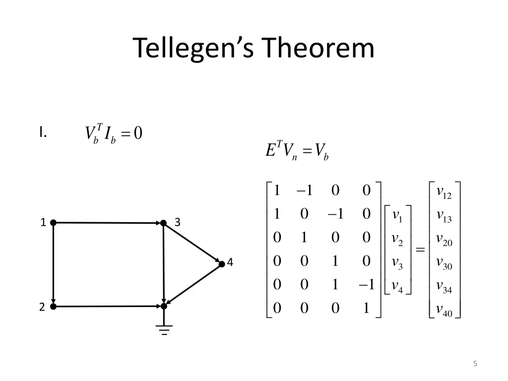 tellegen s theorem 1