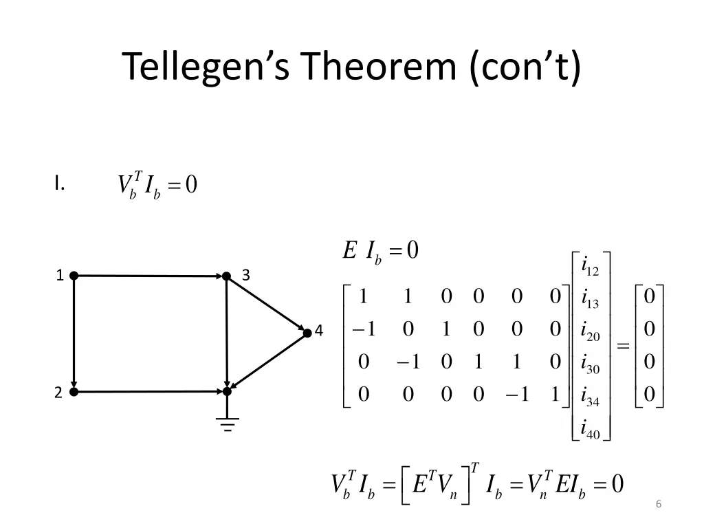 tellegen s theorem con t