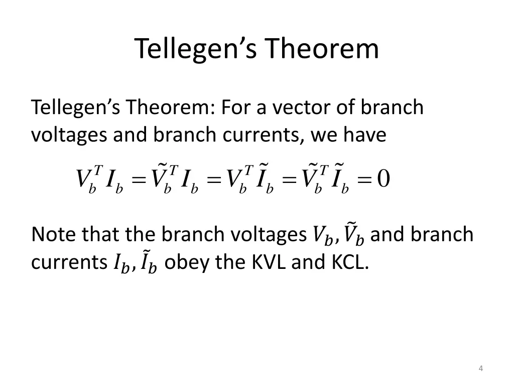 tellegen s theorem