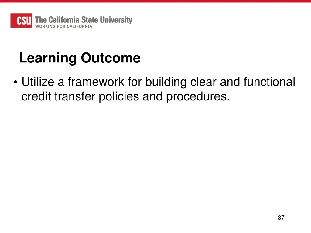 learning outcome 1
