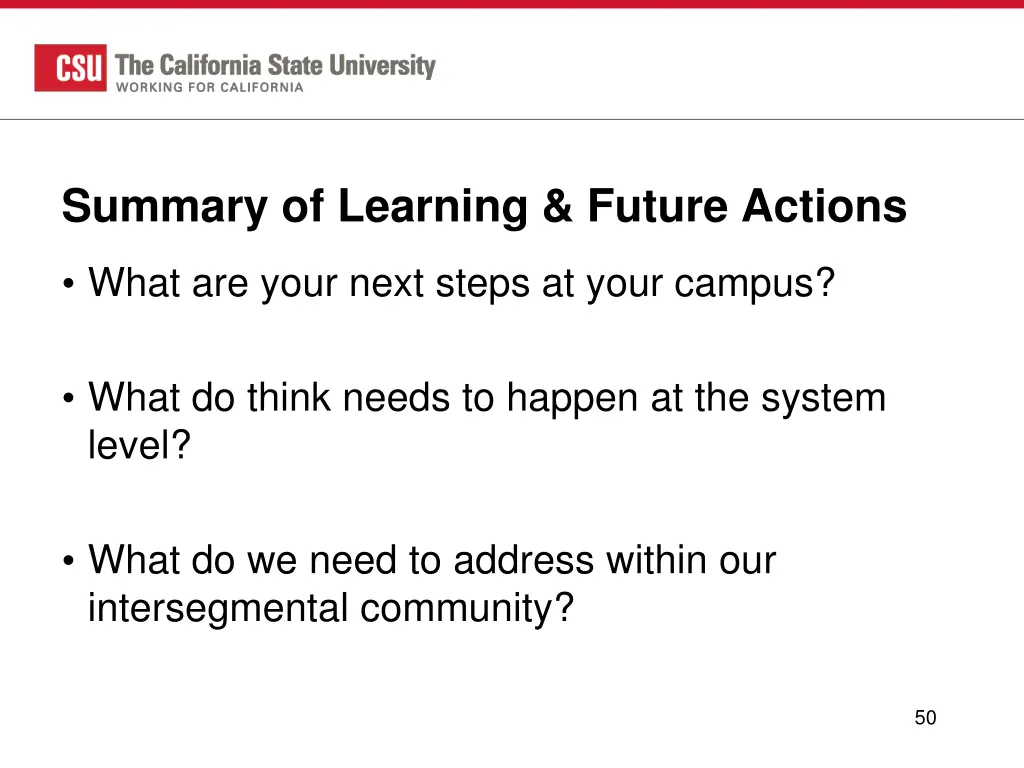 summary of learning future actions