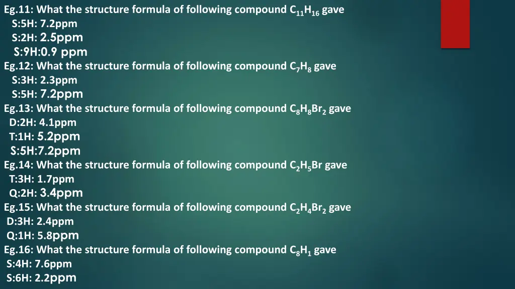eg 11 what the structure formula of following