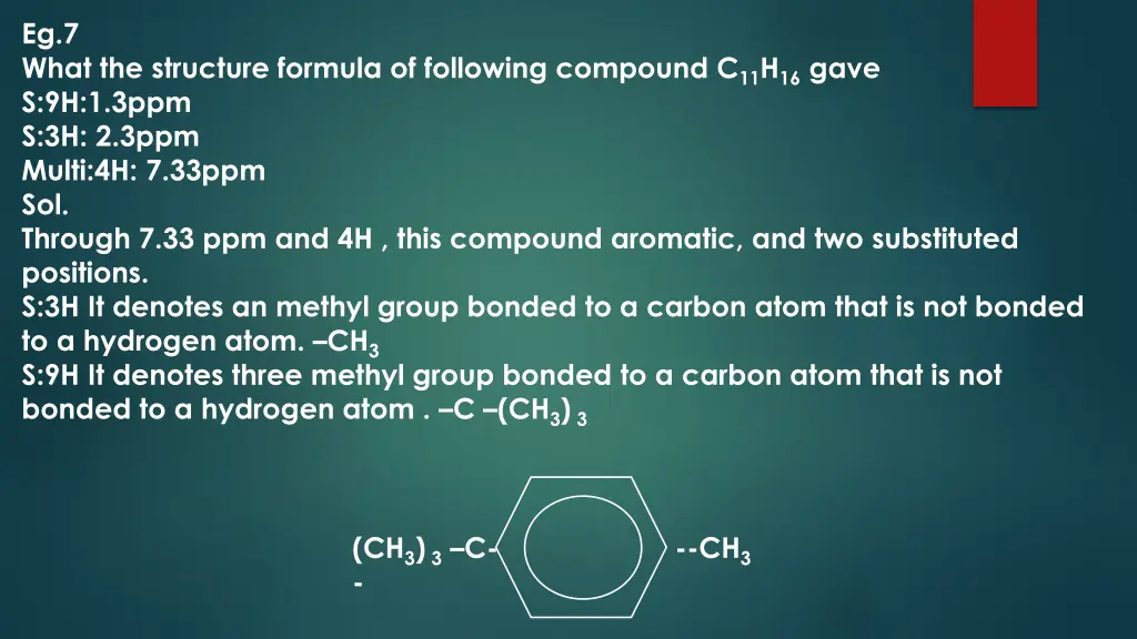 eg 7 what the structure formula of following