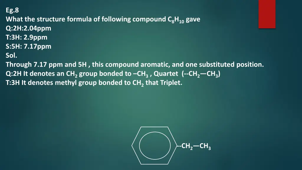 eg 8 what the structure formula of following