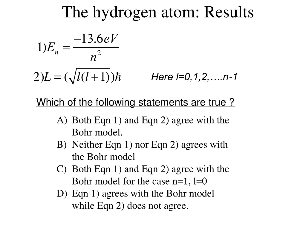 the hydrogen atom results