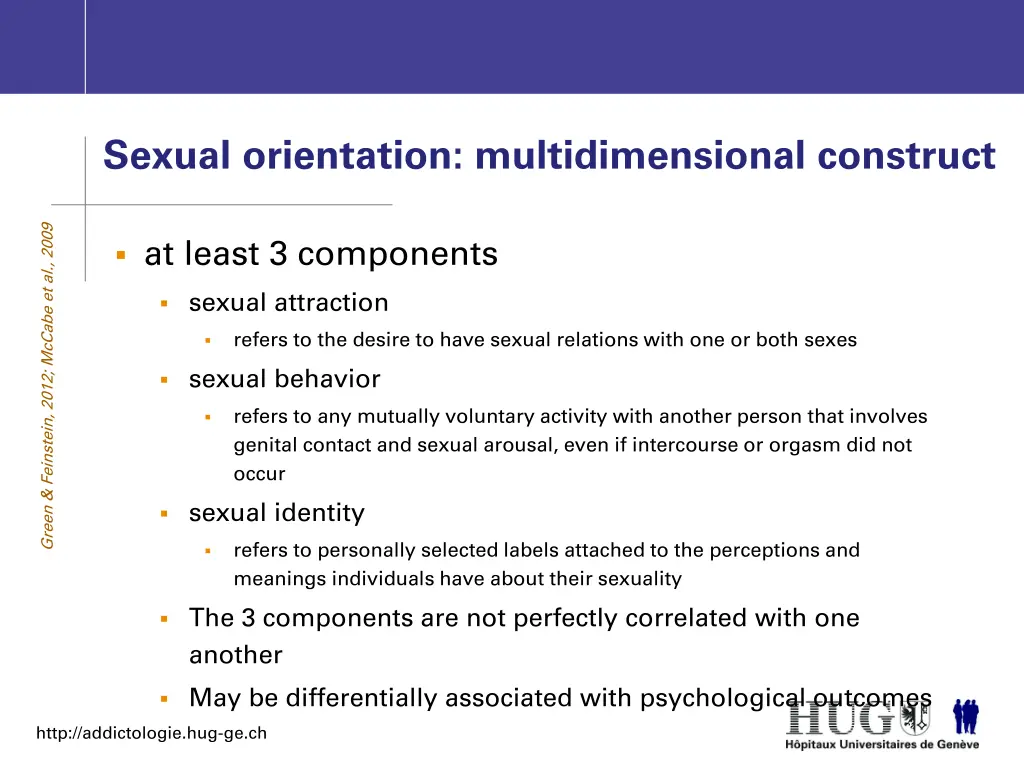sexual orientation multidimensional construct
