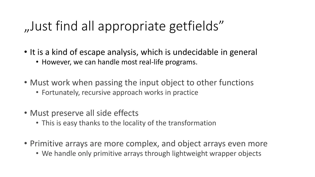 just find all appropriate getfields