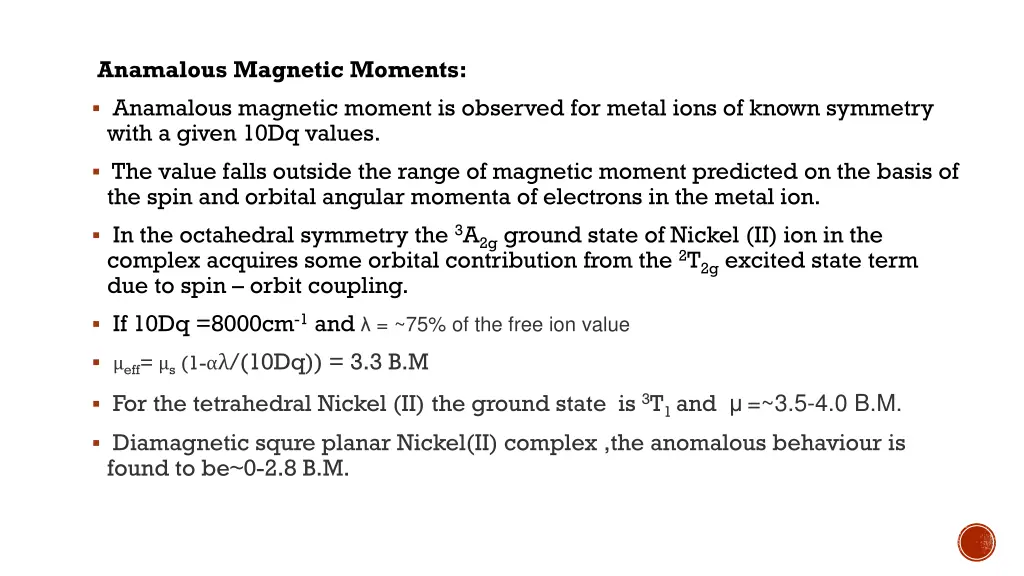 anamalous magnetic moments