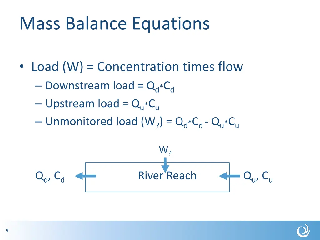 mass balance equations