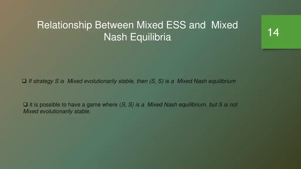 relationship between mixed ess and mixed nash