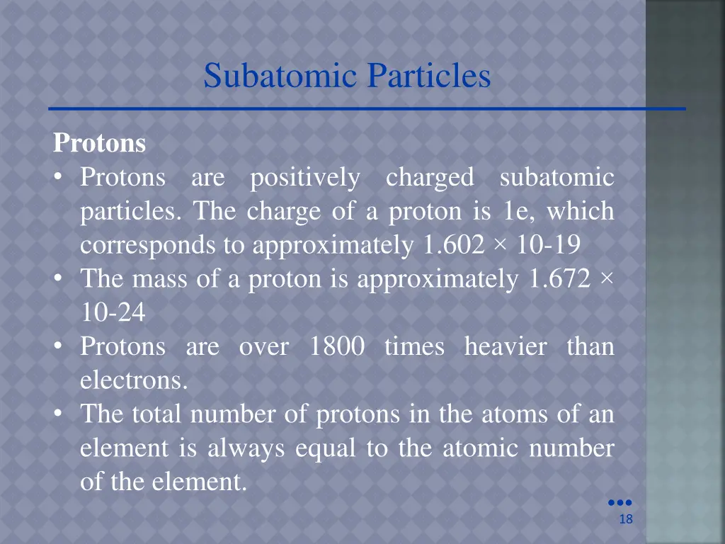 subatomic particles