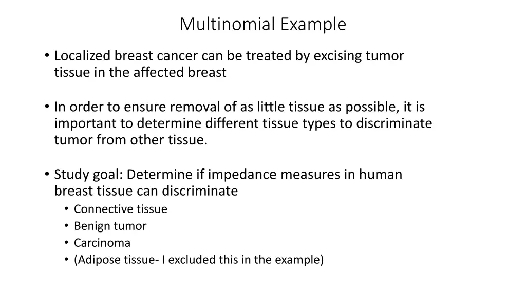 multinomial example