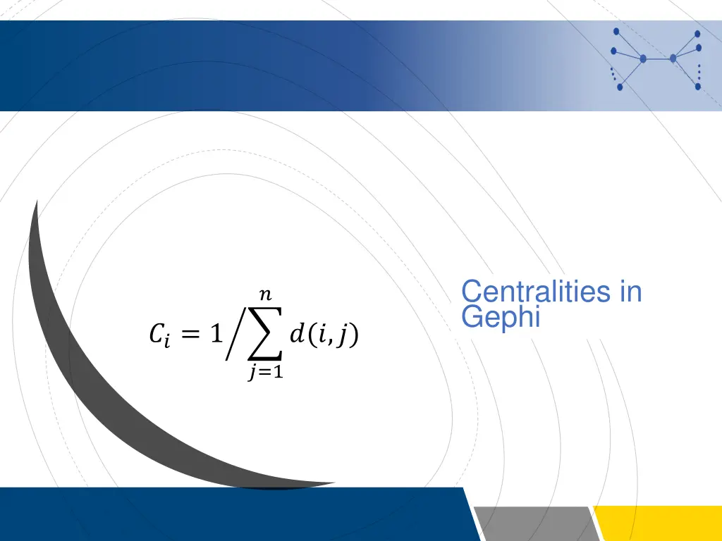 centralities in gephi