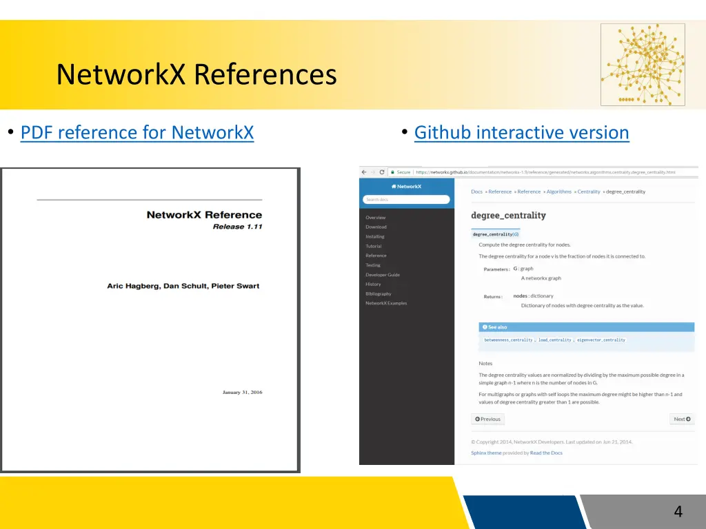 networkx references