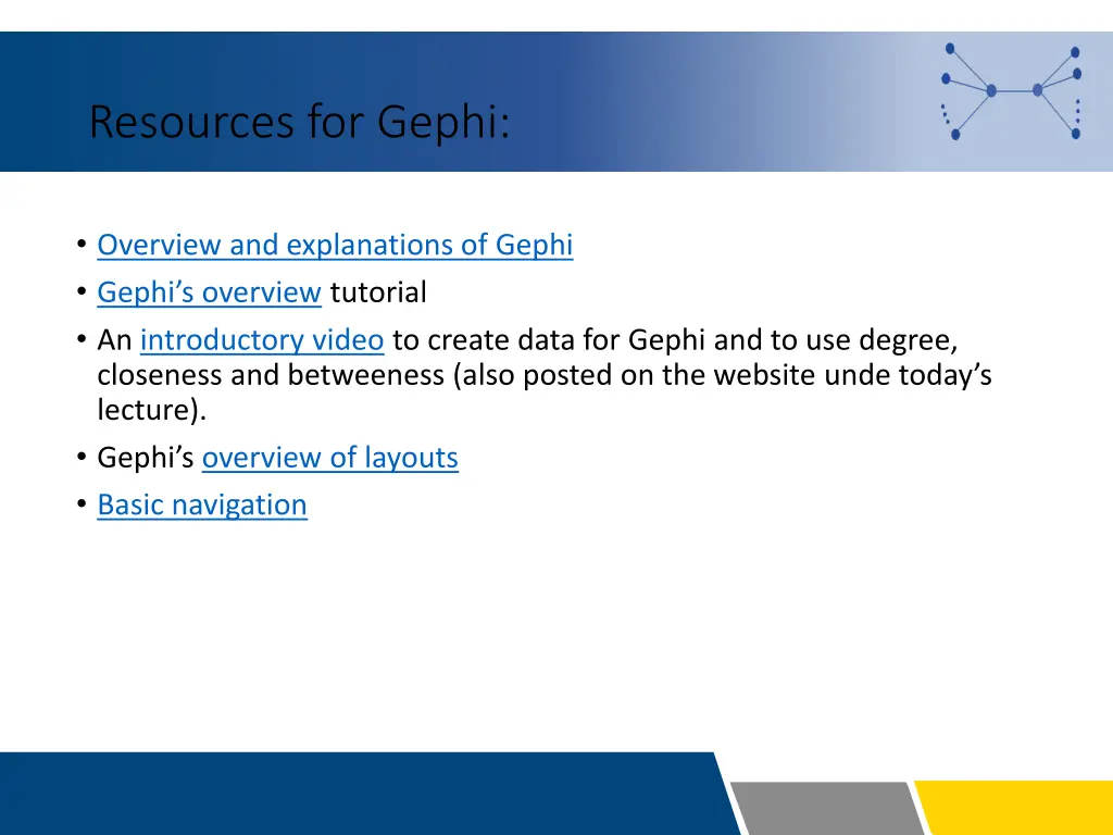 resources for gephi