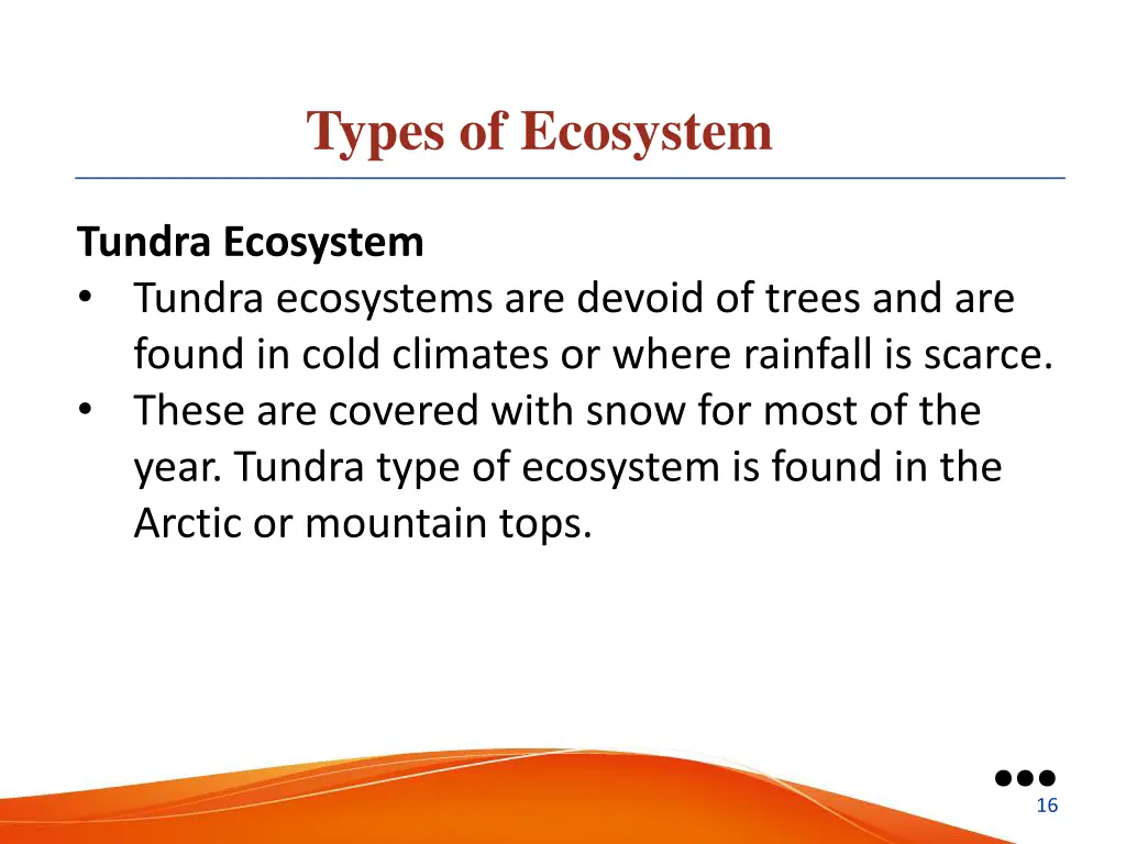 types of ecosystem 4