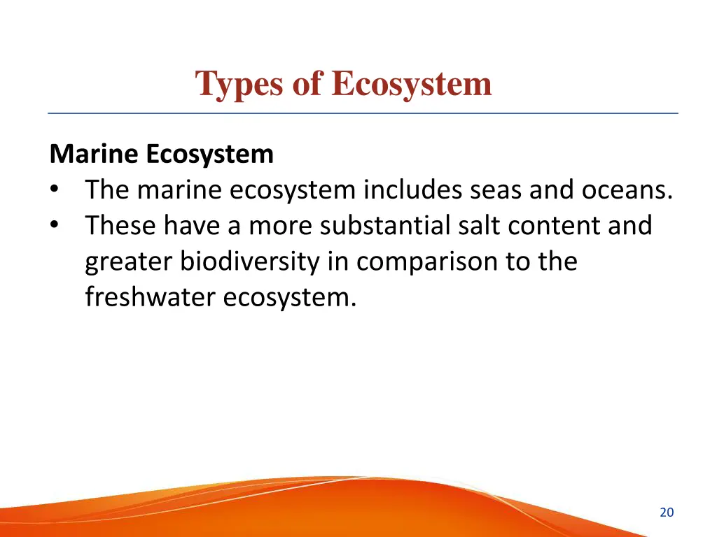 types of ecosystem 8