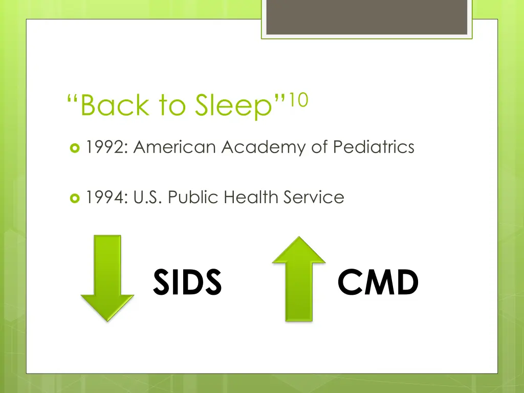 back to sleep 10