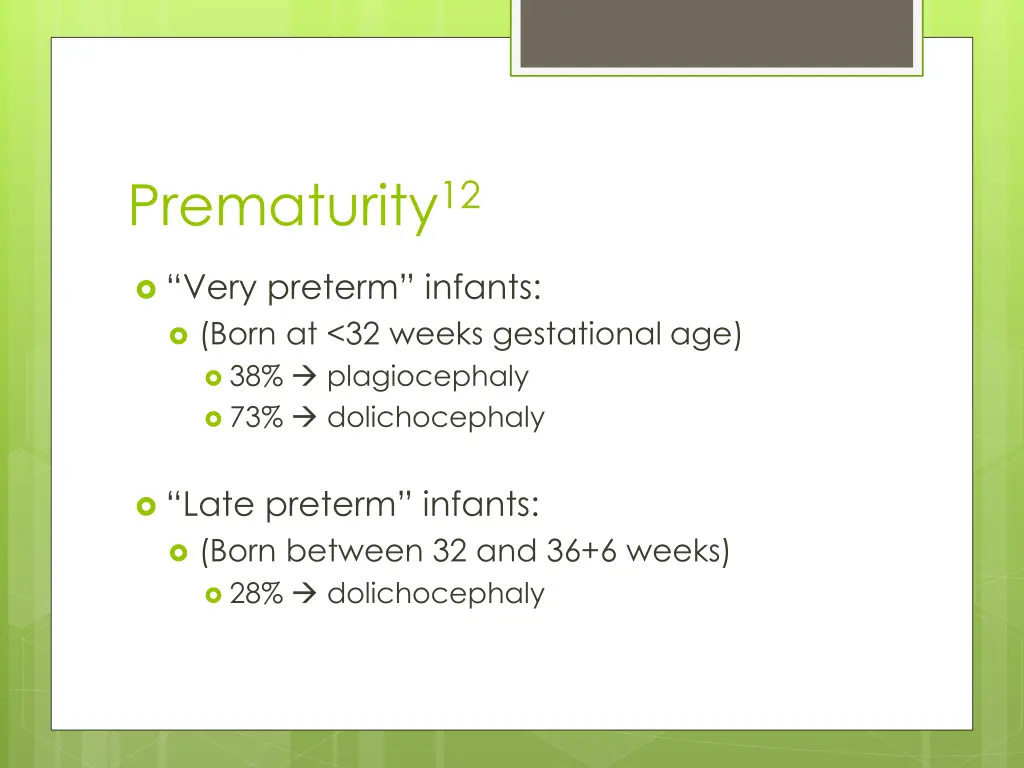 prematurity 12