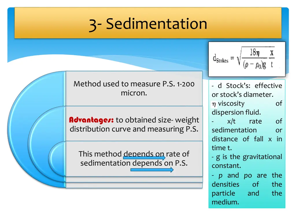 3 sedimentation