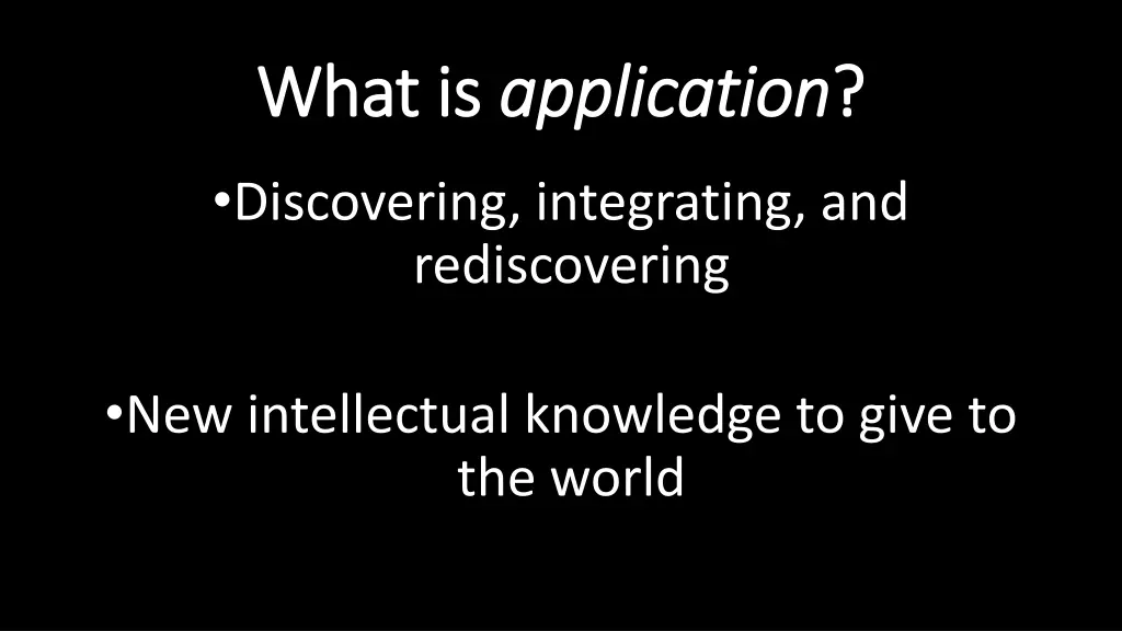 what is what is application application