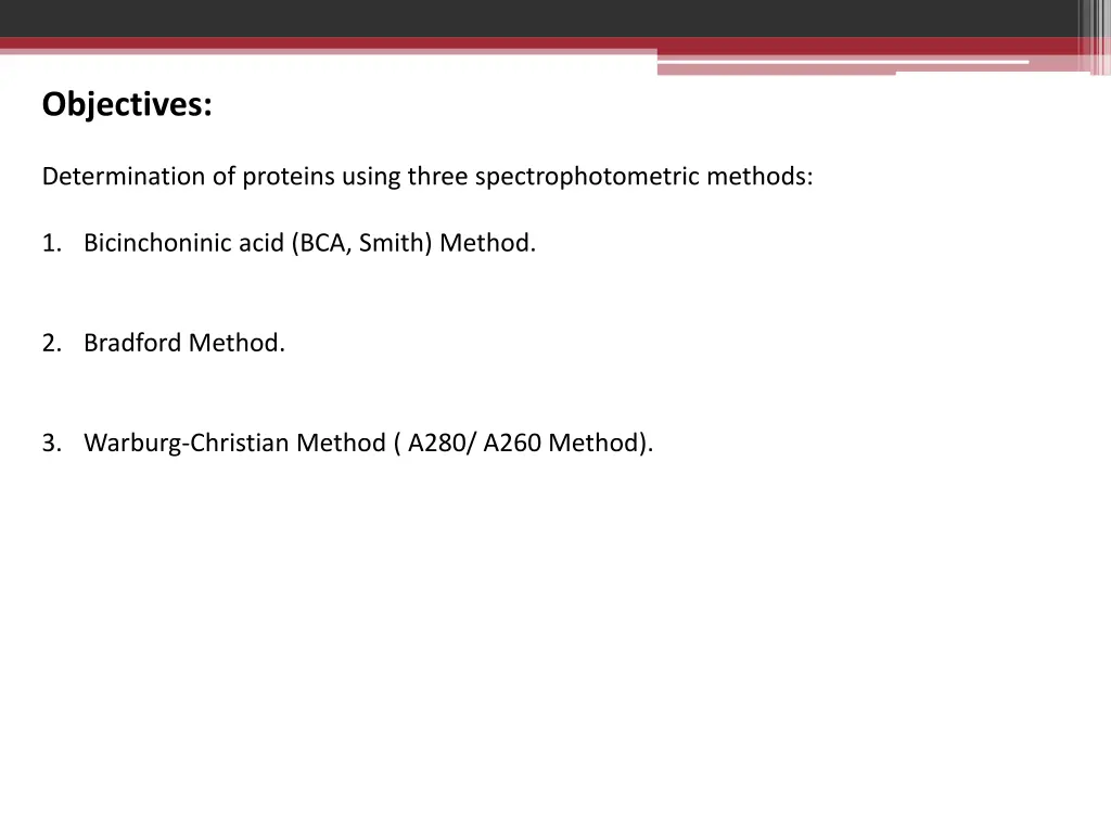 objectives