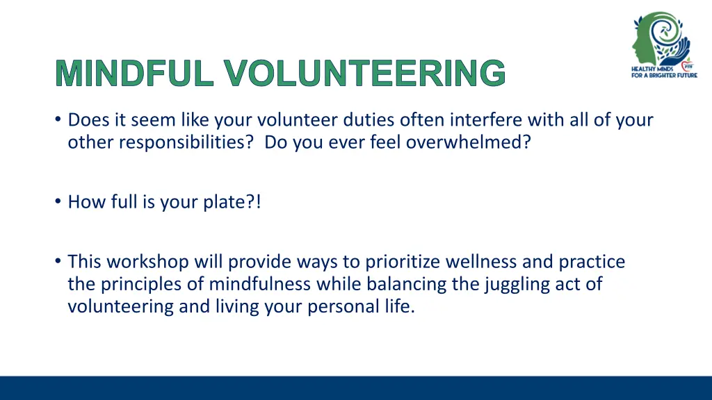 mindful volunteering