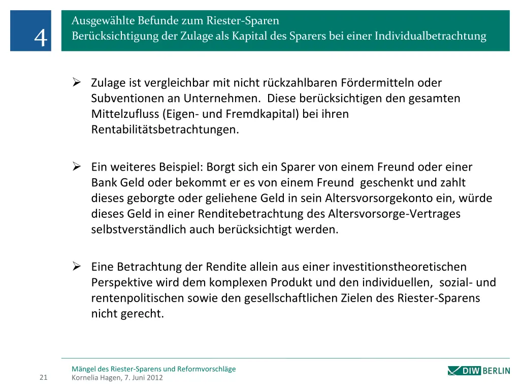 ausgew hlte befunde zum riester sparen 10