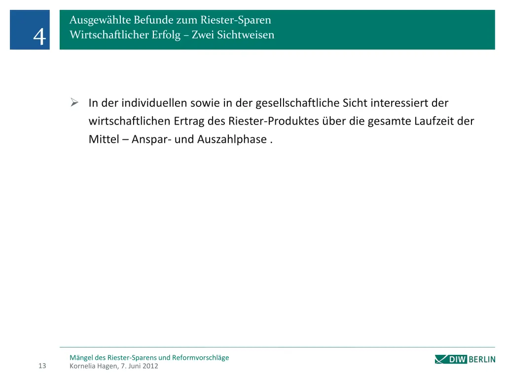 ausgew hlte befunde zum riester sparen 2