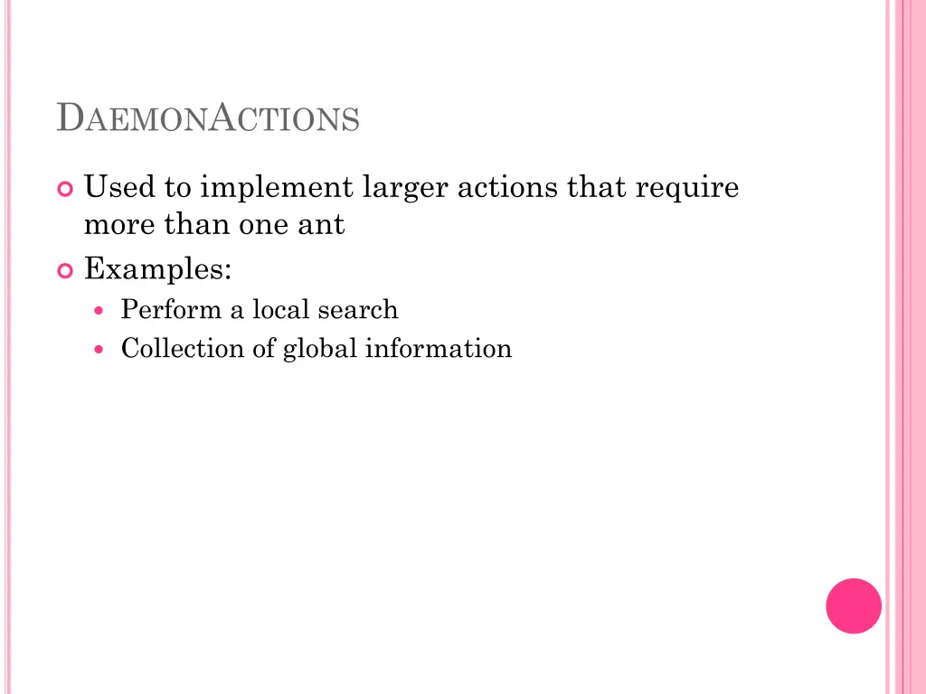 d aemon a ctions