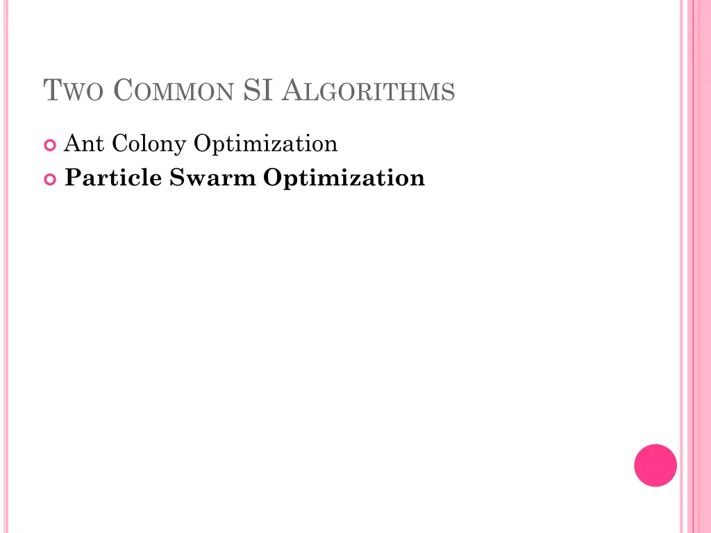 t wo c ommon si a lgorithms 1