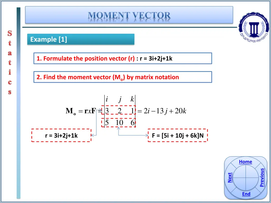 moment vector 6