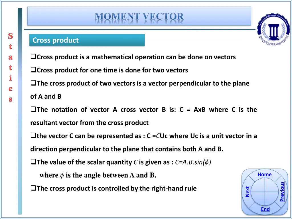 moment vector