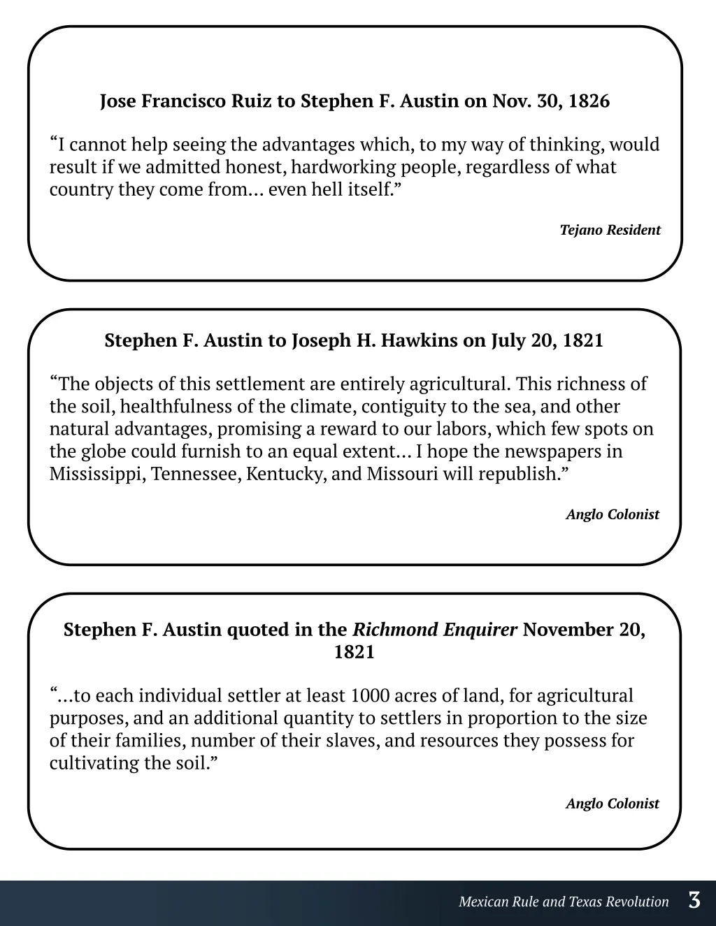 lesson plan colonizing texas primary source 1