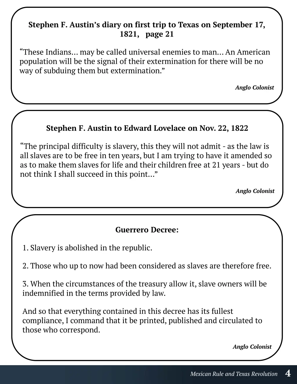 lesson plan colonizing texas primary source 2