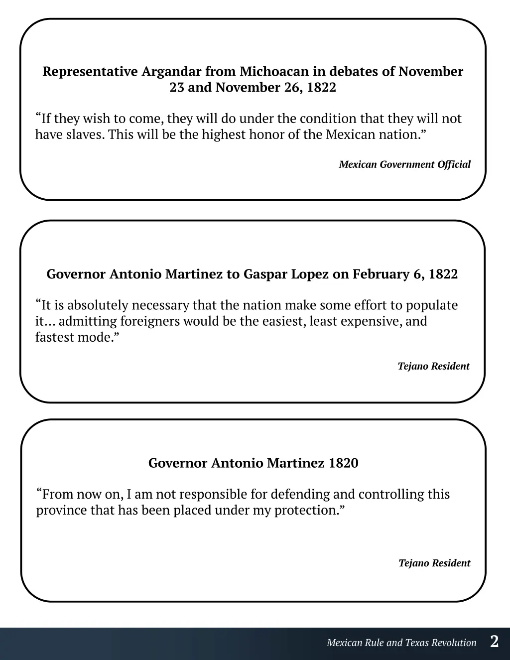 lesson plan colonizing texas primary source