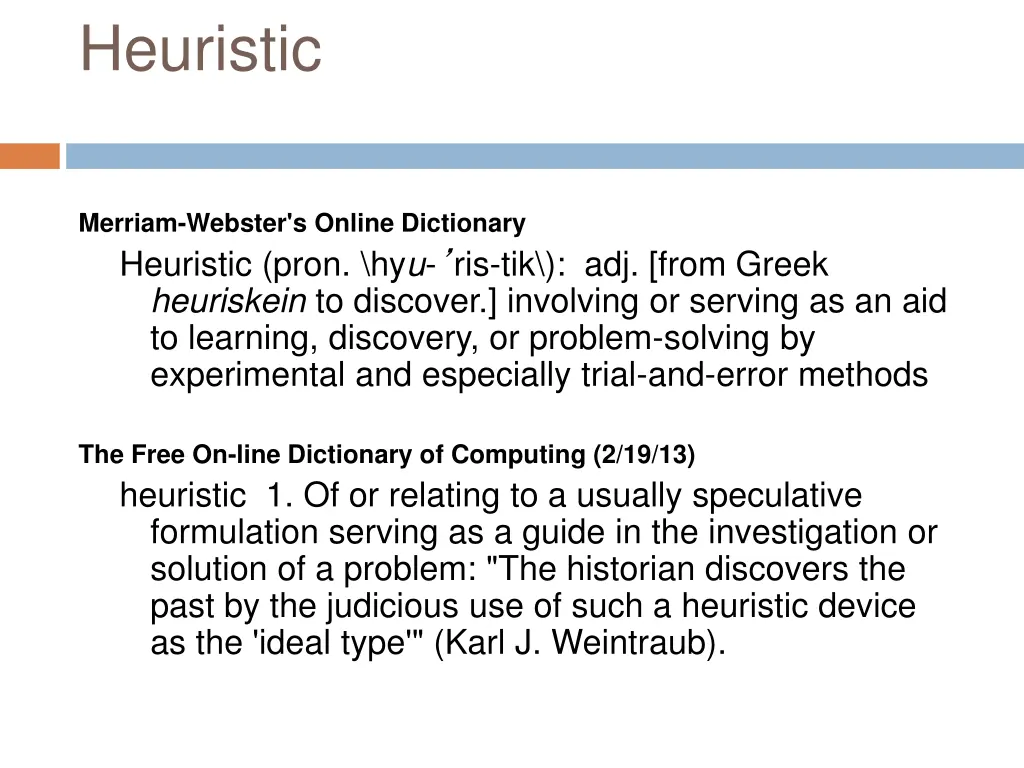 heuristic