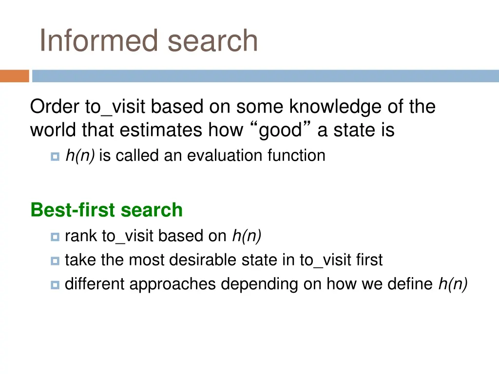 informed search 1