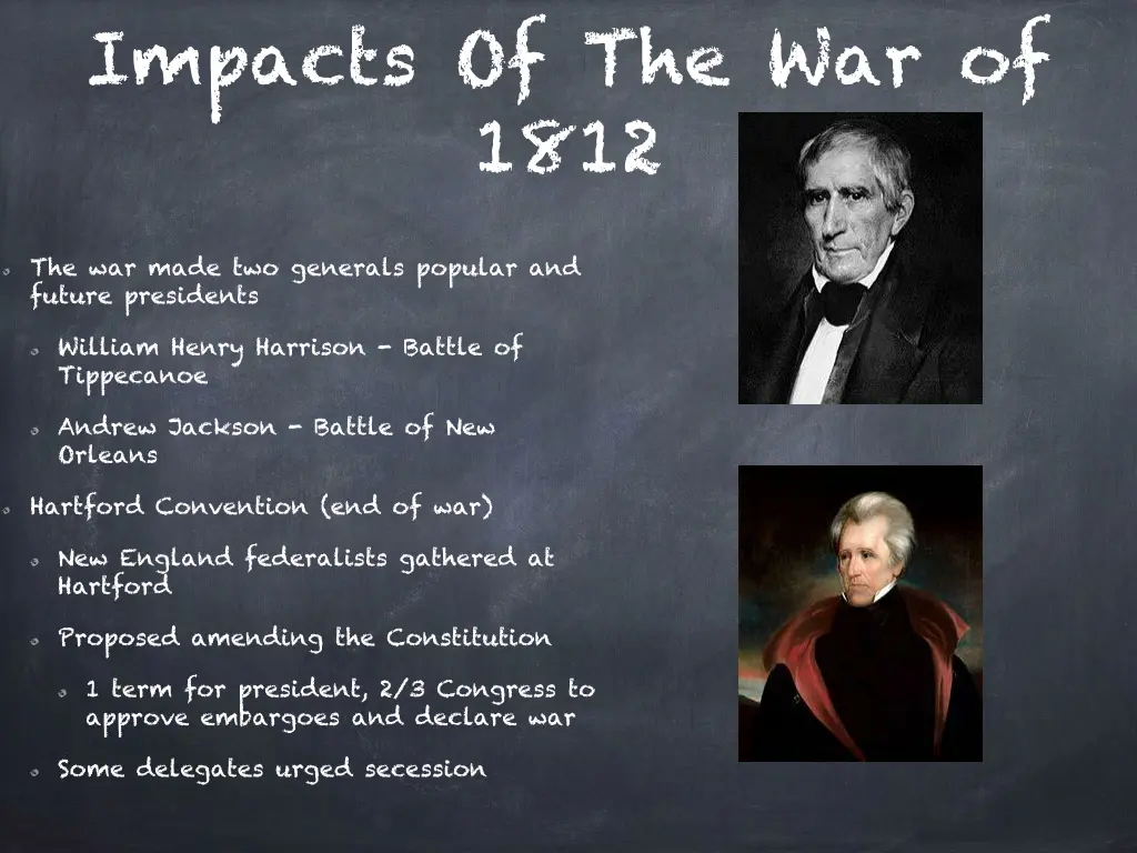 impacts of the war of 1812