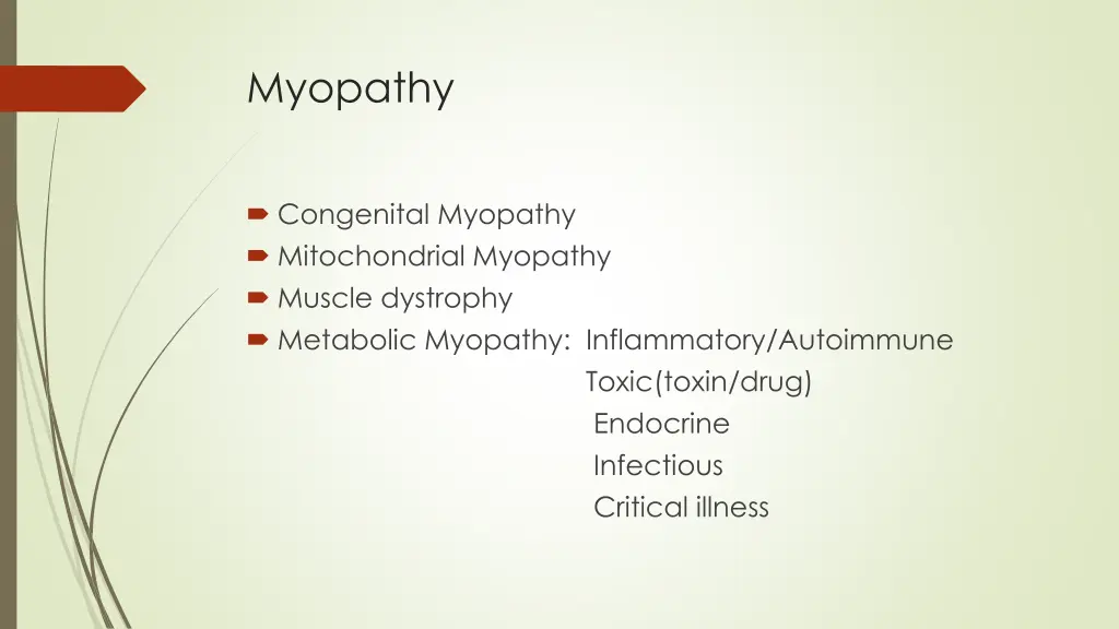 myopathy
