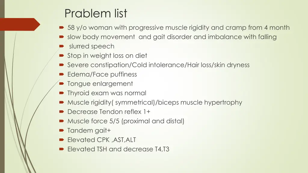 prablem list 1