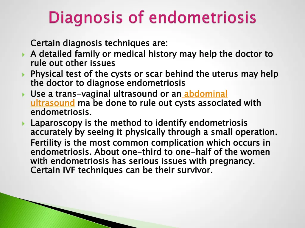 certain diagnosis techniques are a detailed
