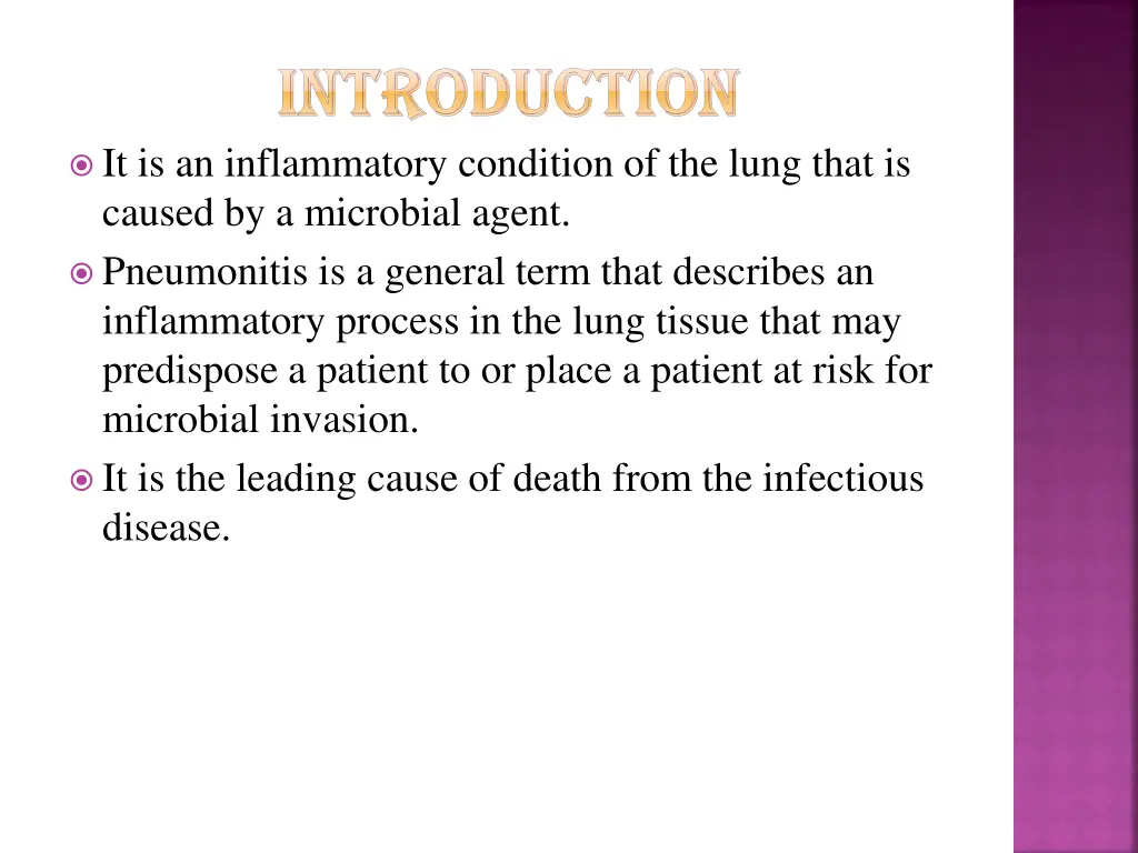 introduction introduction it is an inflammatory