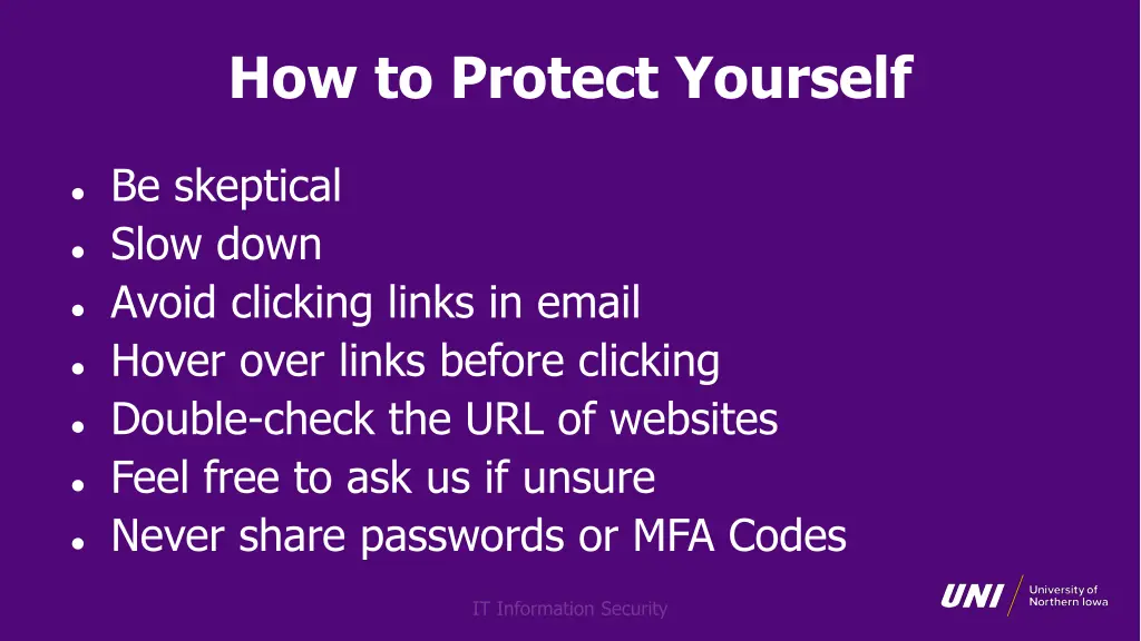 how to protect yourself