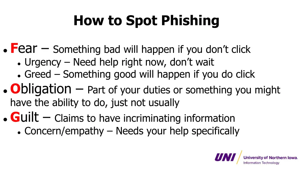 how to spot phishing