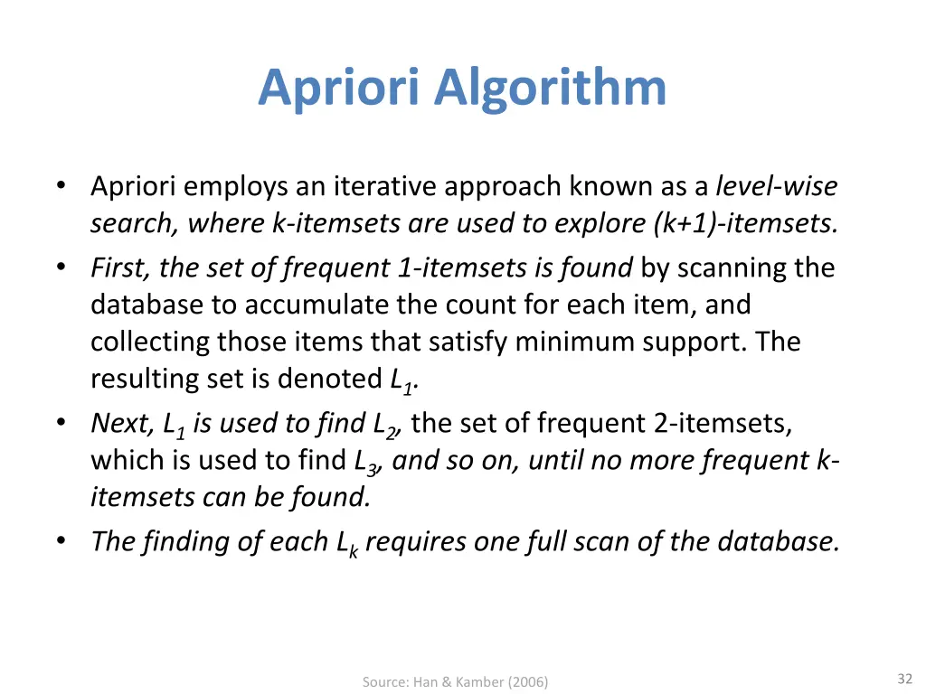 apriori algorithm 1
