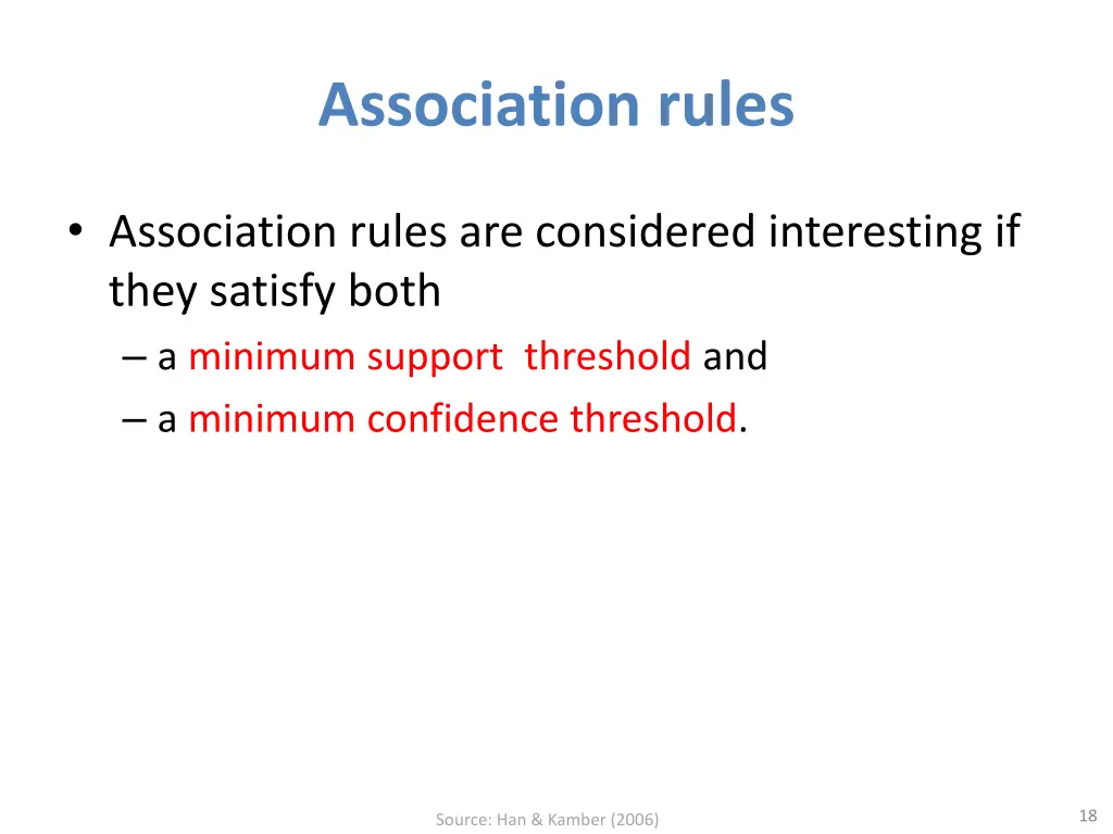 association rules