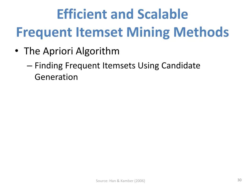 efficient and scalable frequent itemset mining