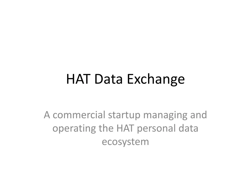 hat data exchange