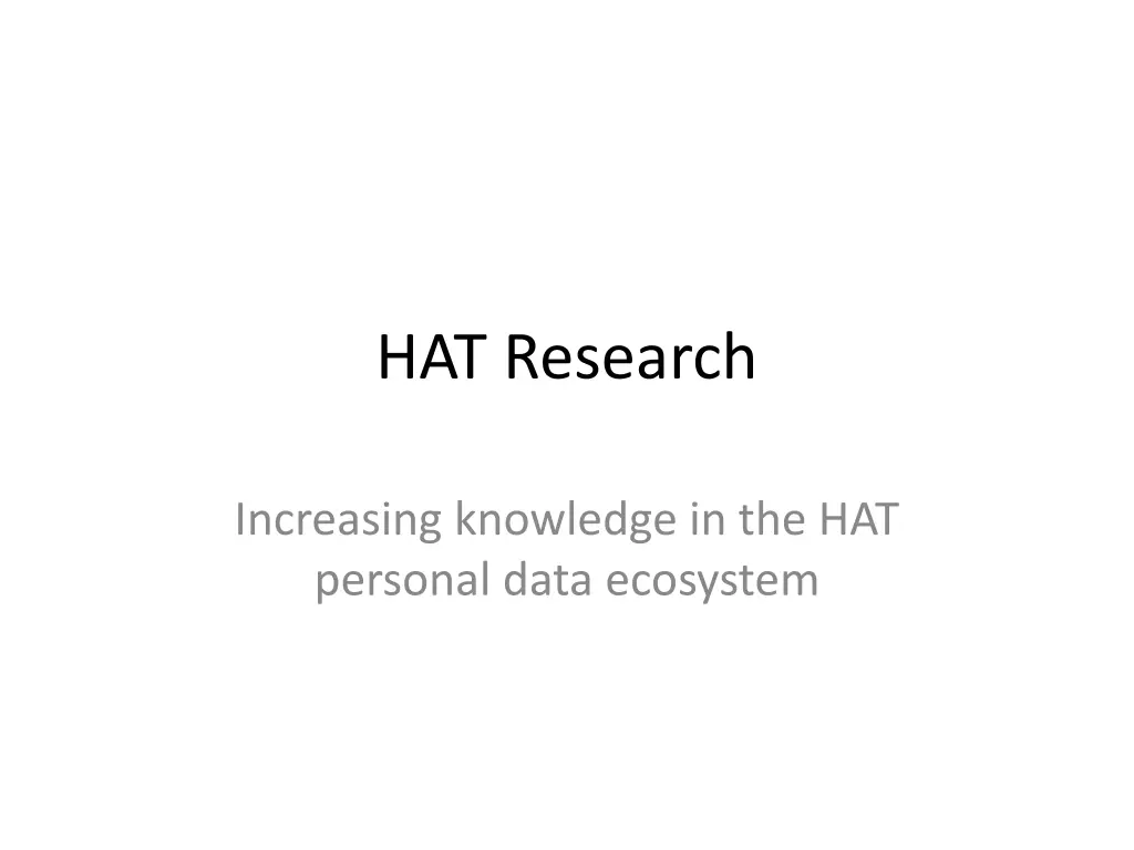 hat research